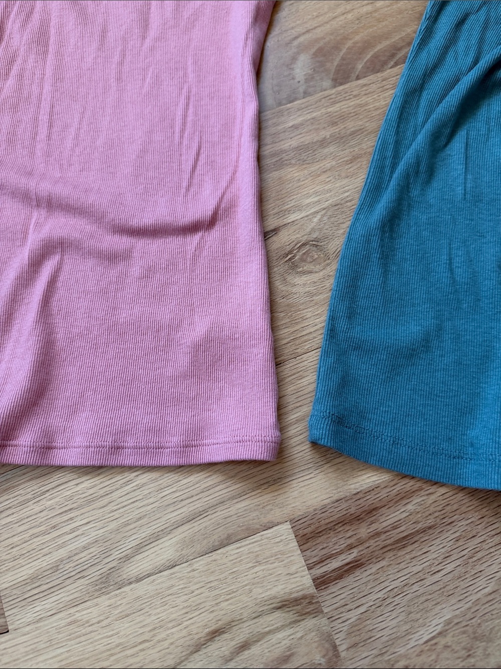 A NEW DAY Set of Three Ribbed Tops in Teal, Mauve, and Sage women's sz XS - Picture 13 of 14